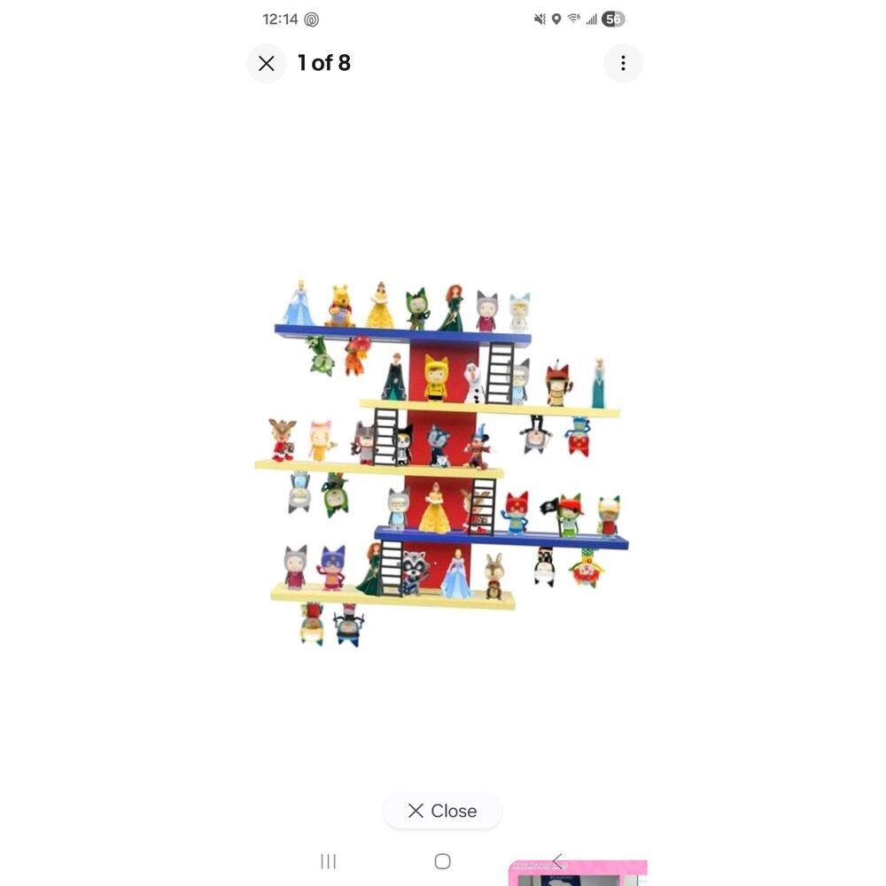 for Tonies Box Organizer Storage Shelf Wall Mounted, Magnetic Pack of 5